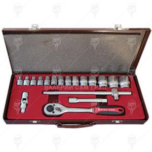 Комплект гедоре 1/2"1/4" KLY-TEK KLT1812 18-части,8-32mm
