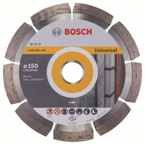 Диск диамантен за рязане на армиран бетон и стр.материали Bosch Universal 150x22.23mm