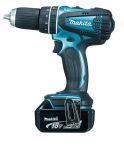 Винтоверт-бормашина ударен акумулаторен Makita  DHP456SP1F /18V,4.0Ah/
