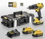 ВИНТОВЕРТ-БОРМАШИНА АКУМУЛАТОРЕН DEWALT DCD780M3K /3 БАТЕРИИ, ЗАРЯДНО У-ВО, 4Ah/